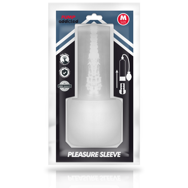 Masturbatore Sleeve Trasparente con Pump Addicted – Stimolazione Realistica